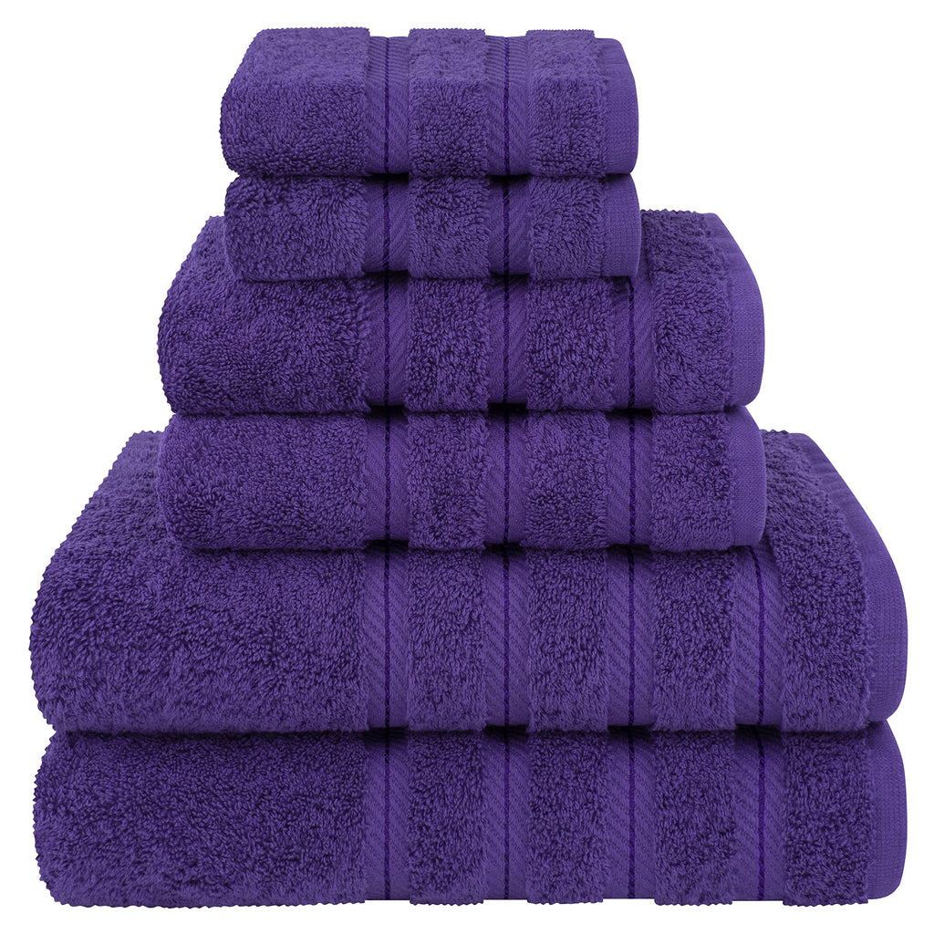 American Soft Linen 100% Cotton Luxury Turkish Towels, 6 Piece Towel Set