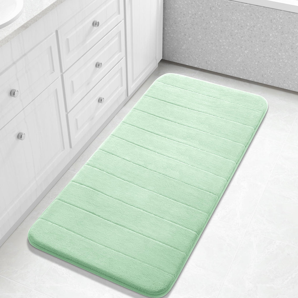 Yimobra Memory Foam Bath Mat, Super Soft & Absorbent Bathroom Rug, Grey