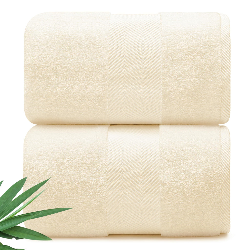 Luxury Viscose from Bamboo Bath Towels, Ultra Soft Set of 6, Eucalyptus