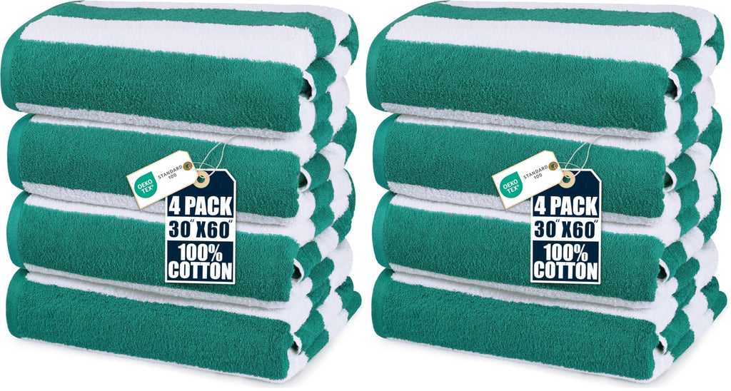 Utopia Towels Beach Towels, 4 Pack, 30x60 in, Bath Towels Cotton, Variety