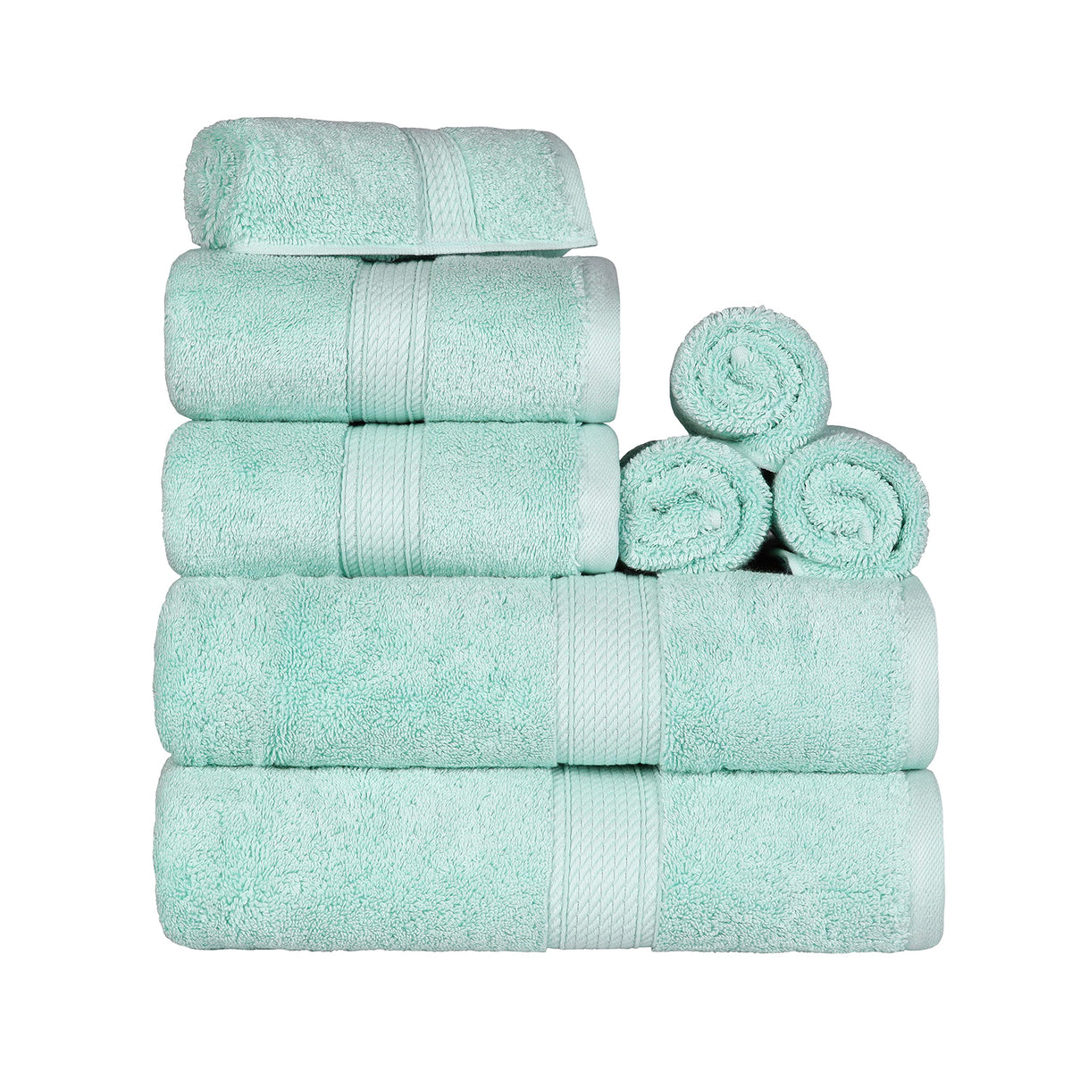 SUPERIOR Egyptian Cotton Plush & Absorbent, Hand Towel Set of 4, Cream