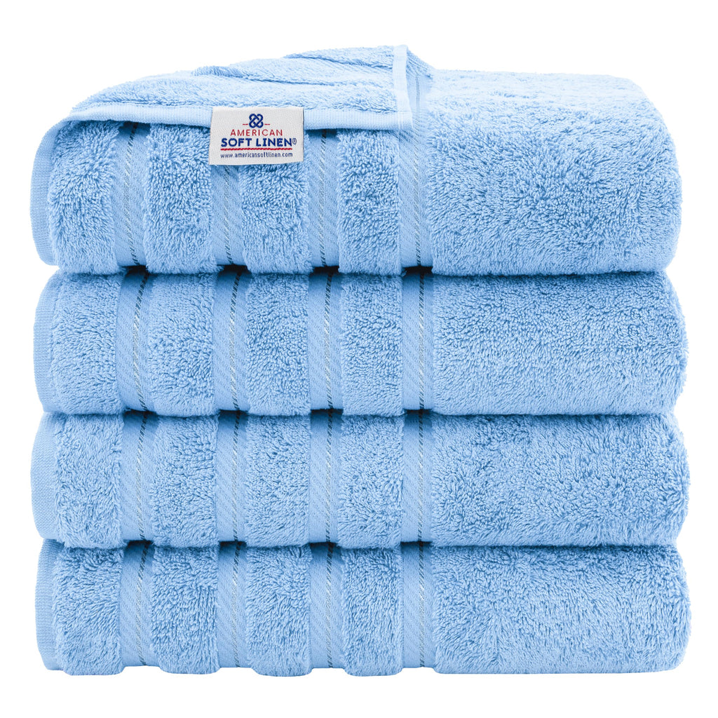 American Soft Linen 100% Cotton Luxury Turkish Towels, 6 Piece Towel Set