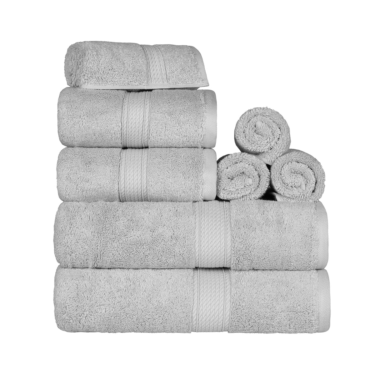 SUPERIOR Egyptian Cotton Plush & Absorbent, Hand Towel Set of 4, Cream