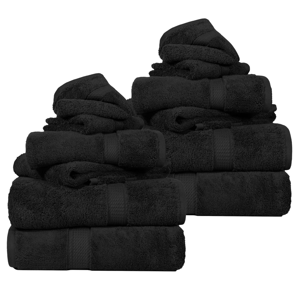 SUPERIOR Egyptian Cotton Plush & Absorbent, Hand Towel Set of 4, Cream