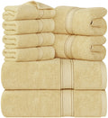 Utopia Towels 8 Piece Majestic Plush Luxury Towel Set, Cotton, Teal