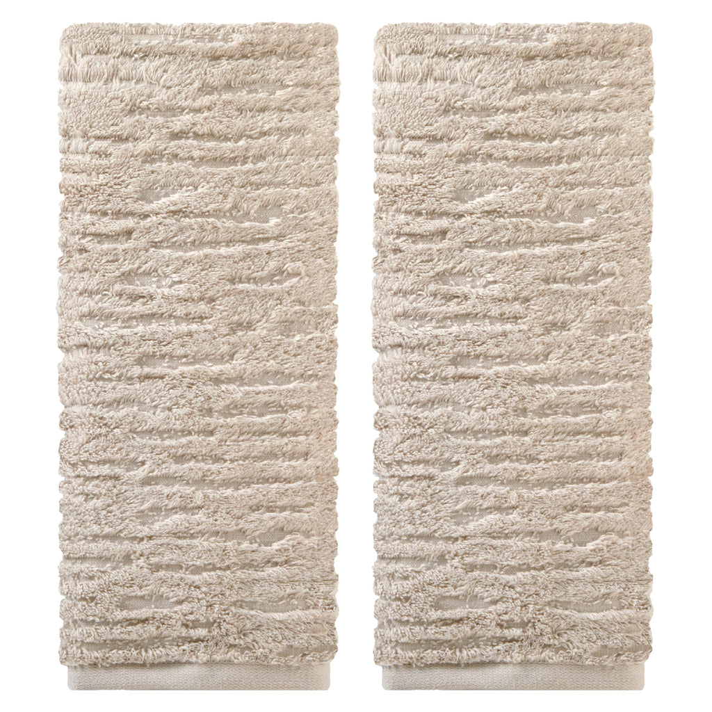 SKL Home CloudSoft Bath Towel Set, 6-Piece, 100% Cotton Luxury, Oatmeal