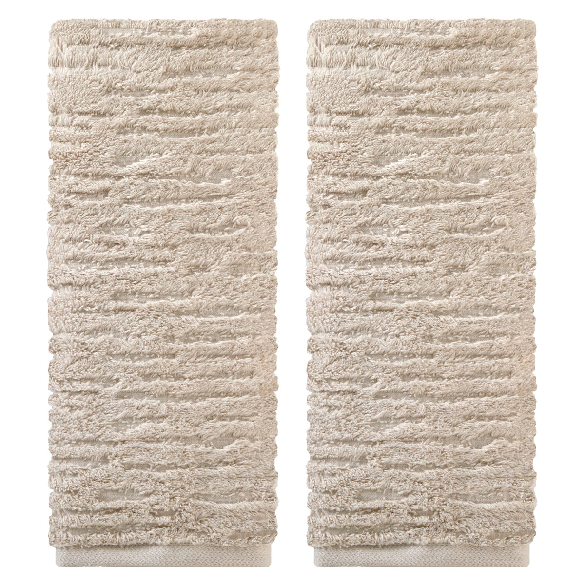 SKL Home CloudSoft Bath Towel Set, 6-Piece, 100% Cotton Luxury, Oatmeal