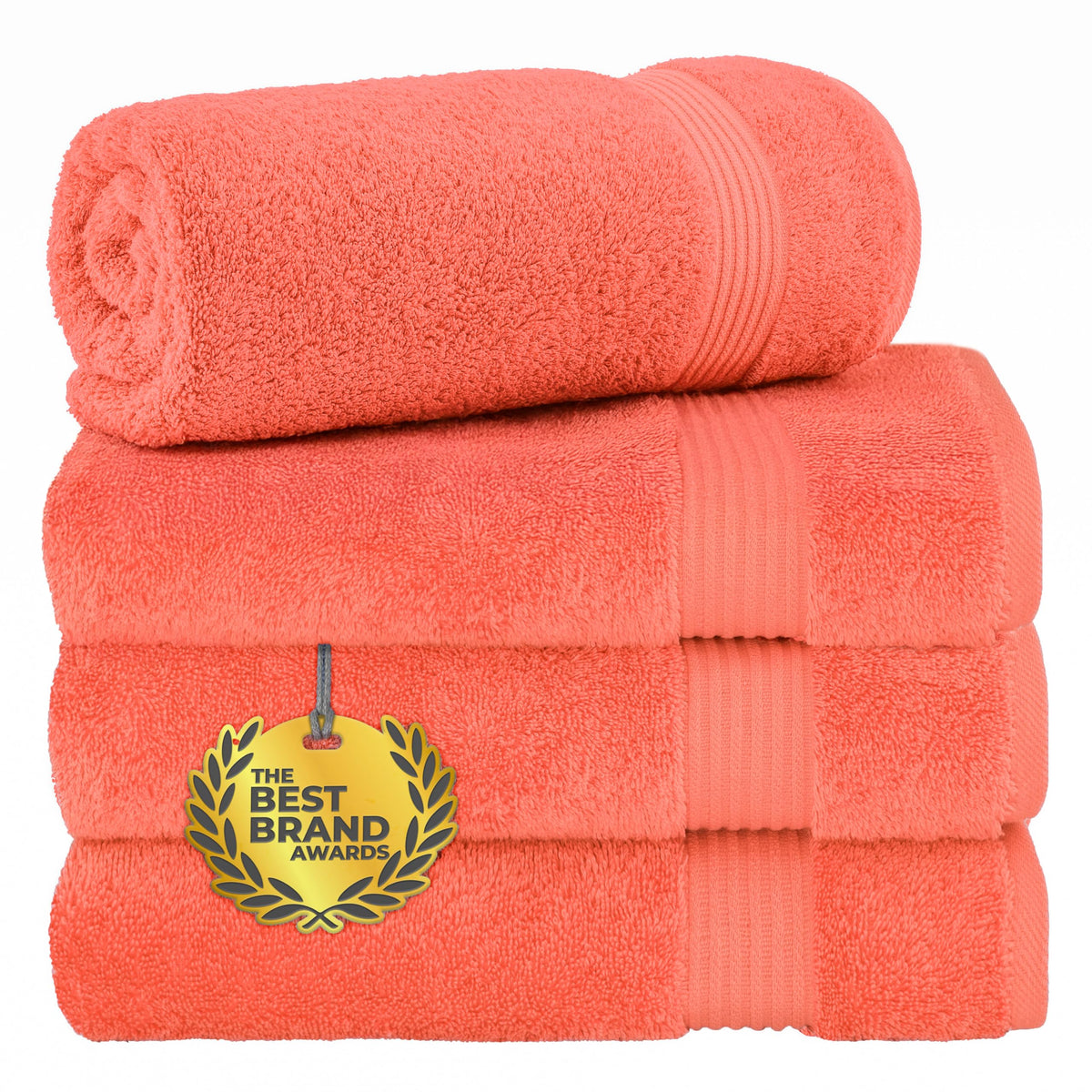 Cotton Paradise 100% Cotton Turkish Towel Set, Soft Absorbent Quick Dry, 6 Piece Towel Set, Navy Blue