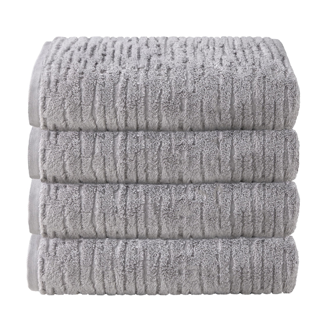SKL Home CloudSoft Bath Towel Set, 6-Piece, 100% Cotton Luxury, Oatmeal
