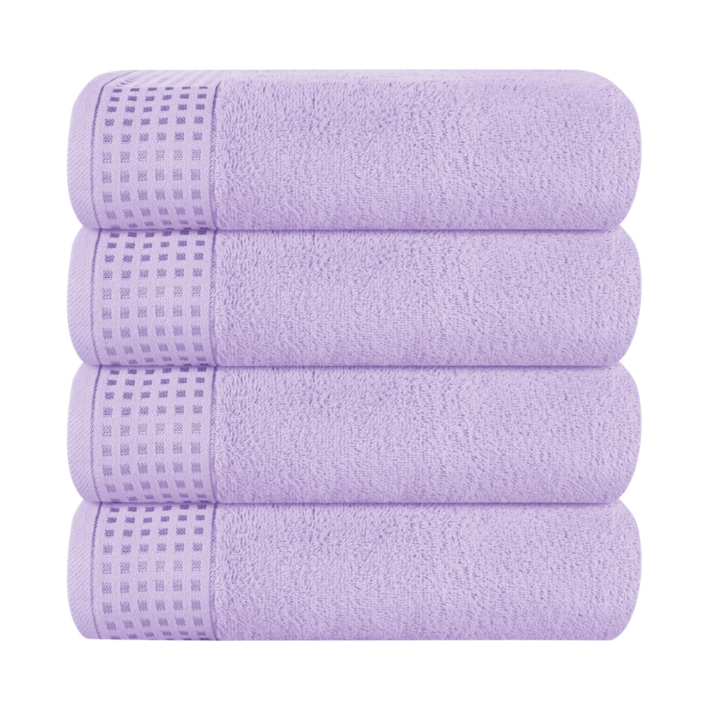 GLAMBURG 100% Cotton 2 Pack Oversized Bath Towel Set 28x55 Inches, Ultra Soft Highly Absorbant Compact Quickdry & Lightweight Large Bath Towels, Ideal for Gym Travel Camp Pool - Black