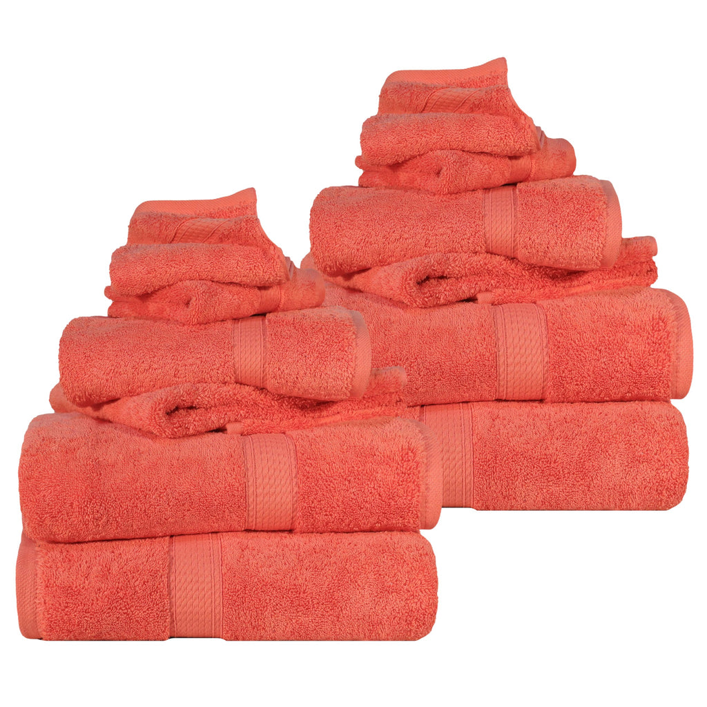 SUPERIOR Egyptian Cotton Plush & Absorbent, Hand Towel Set of 4, Cream