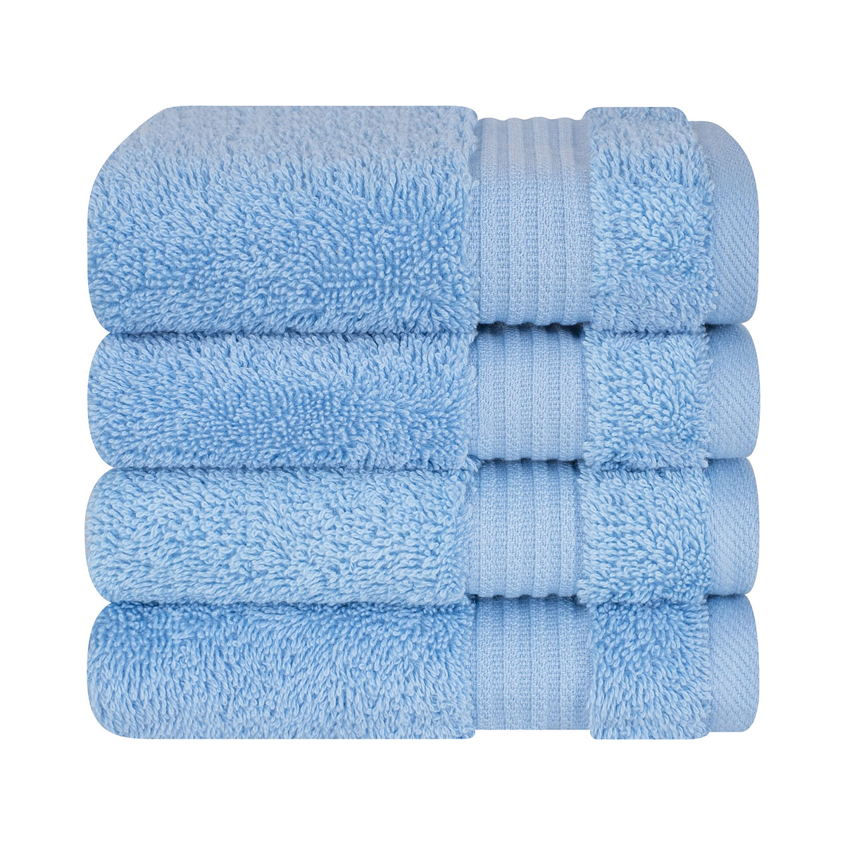 Cotton Paradise 100% Cotton Turkish Towel Set, Soft Absorbent Quick Dry, 6 Piece Towel Set, Navy Blue