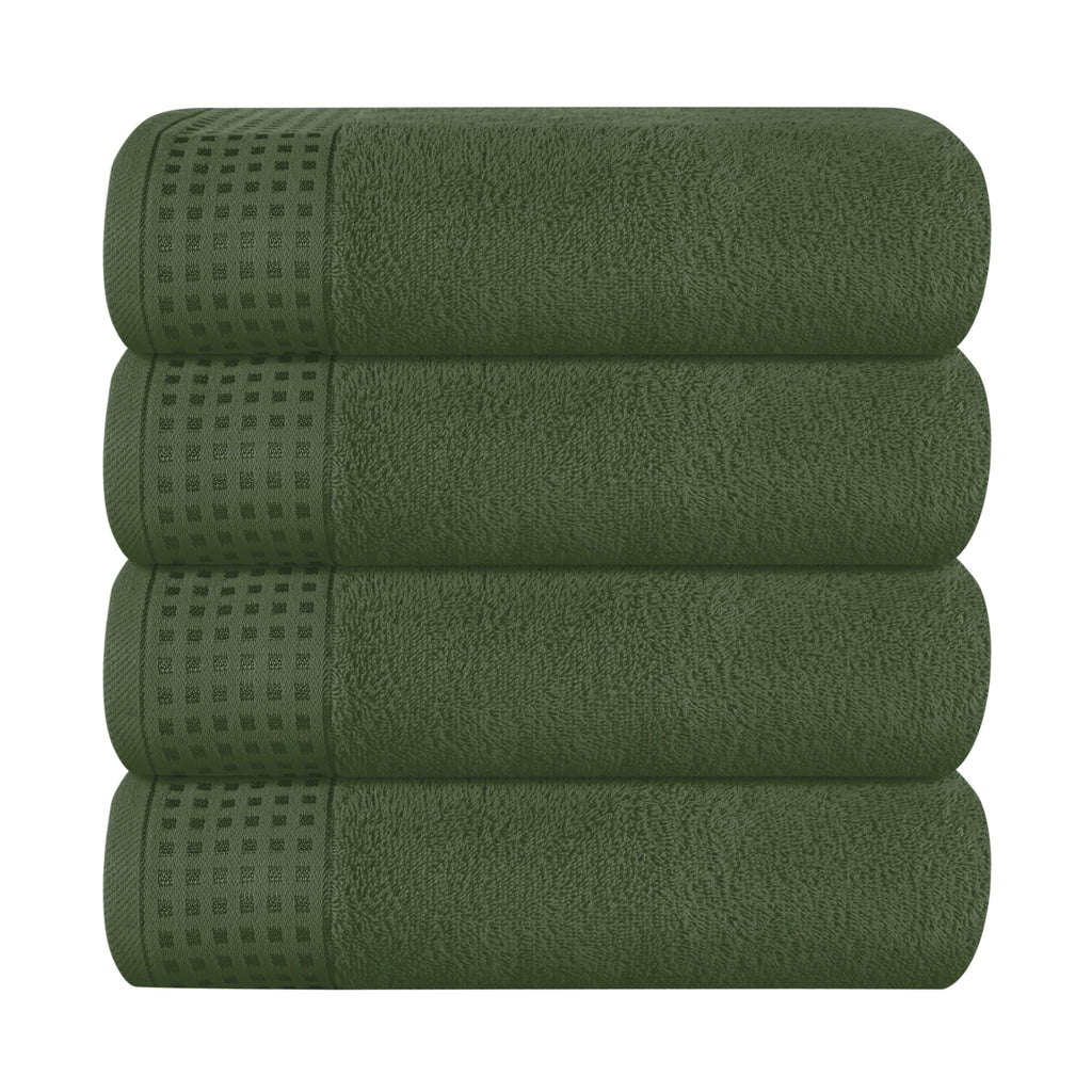 GLAMBURG 100% Cotton 2 Pack Oversized Bath Towel Set 28x55 Inches, Ultra Soft Highly Absorbant Compact Quickdry & Lightweight Large Bath Towels, Ideal for Gym Travel Camp Pool - Black
