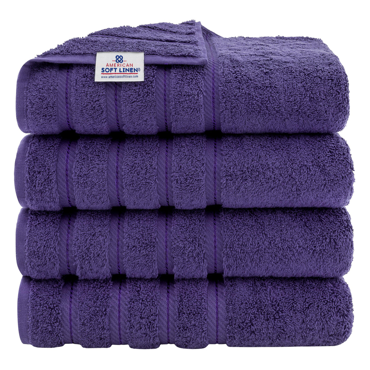 American Soft Linen 100% Cotton Luxury Turkish Towels, 6 Piece Towel Set