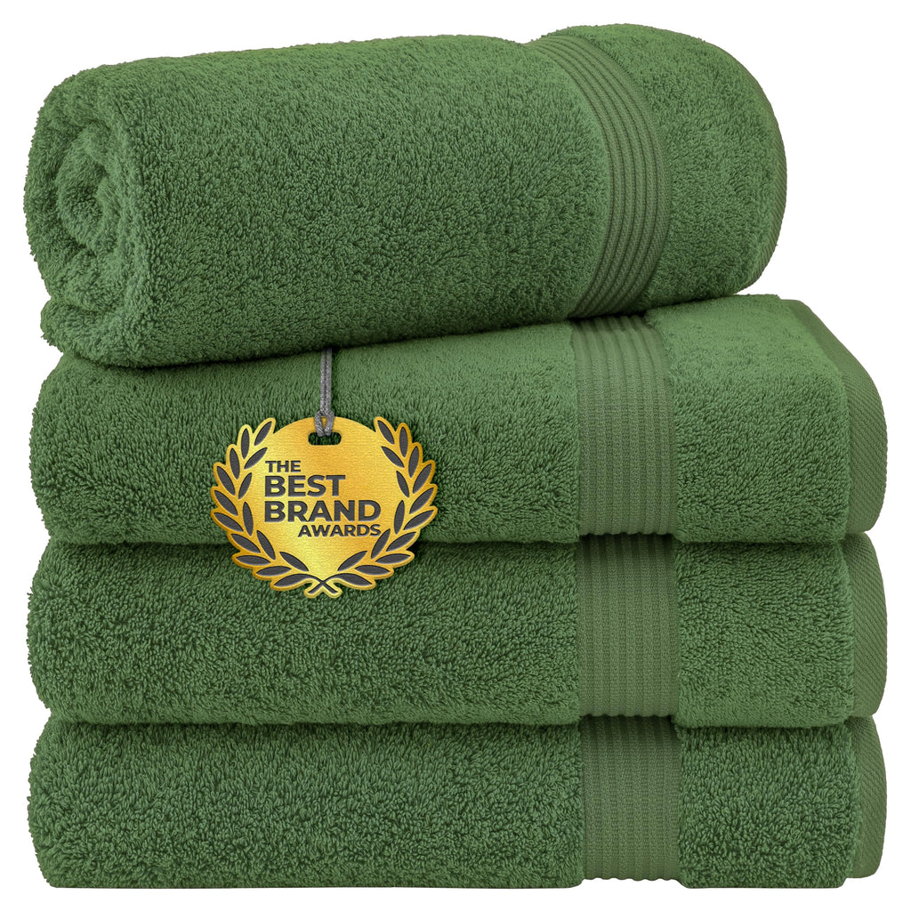 Cotton Paradise 100% Cotton Turkish Towel Set, Soft Absorbent Quick Dry, 6 Piece Towel Set, Navy Blue