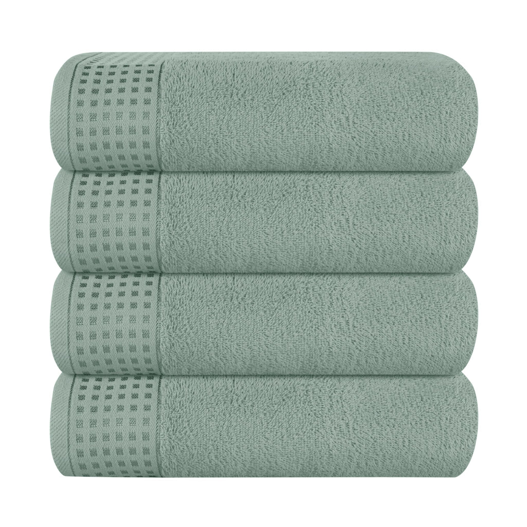 GLAMBURG 100% Cotton 2 Pack Oversized Bath Towel Set 28x55 Inches, Ultra Soft Highly Absorbant Compact Quickdry & Lightweight Large Bath Towels, Ideal for Gym Travel Camp Pool - Black