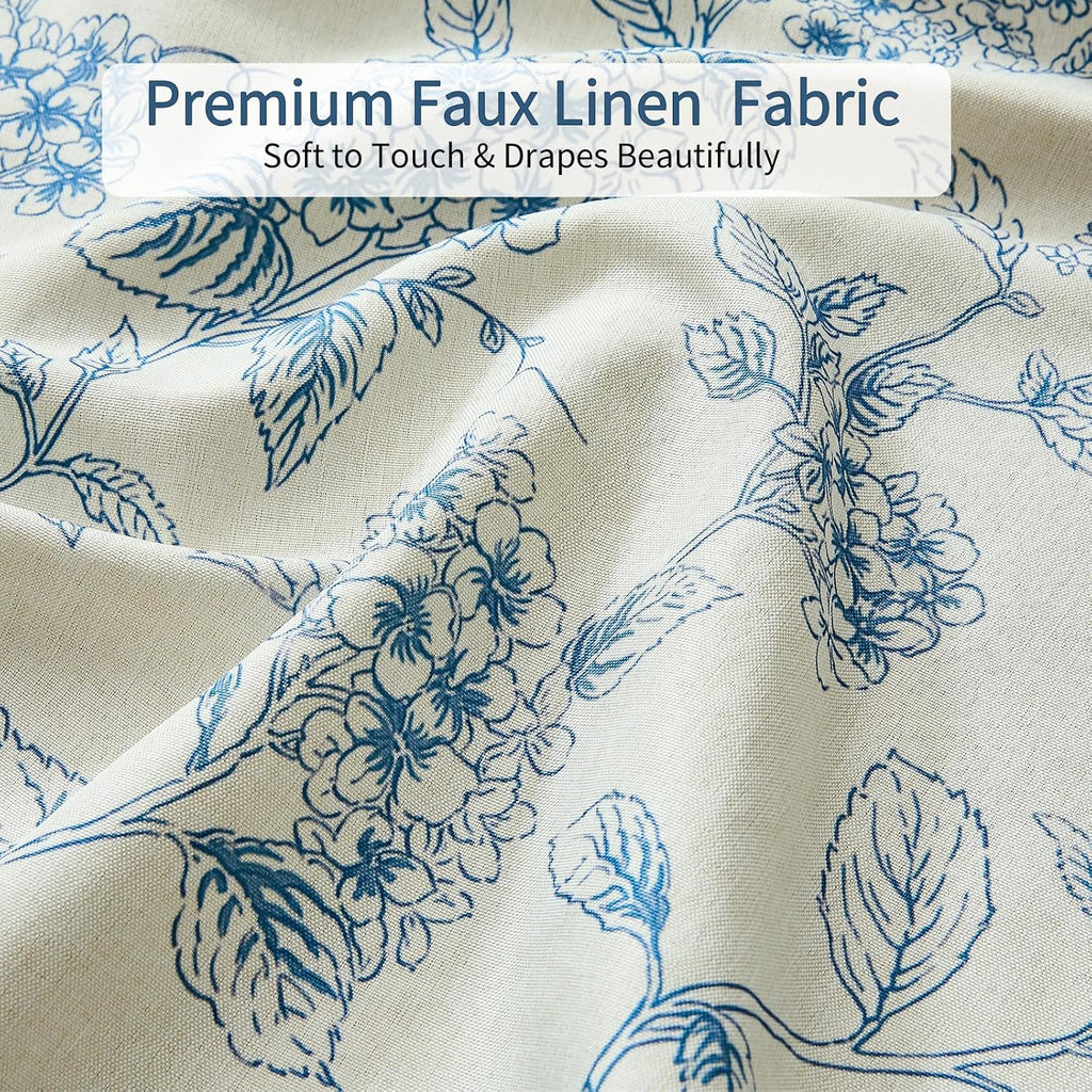 Warmstar Floral Shower Curtain for Bathroom Weighted Hem Water Repellent