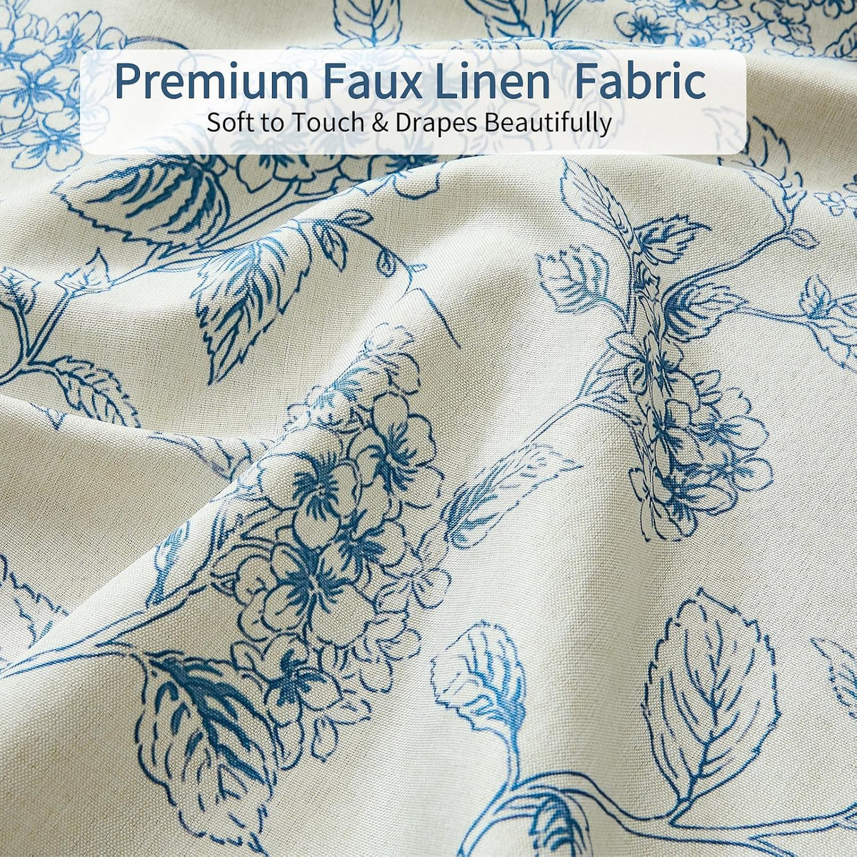 Warmstar Floral Shower Curtain for Bathroom Weighted Hem Water Repellent