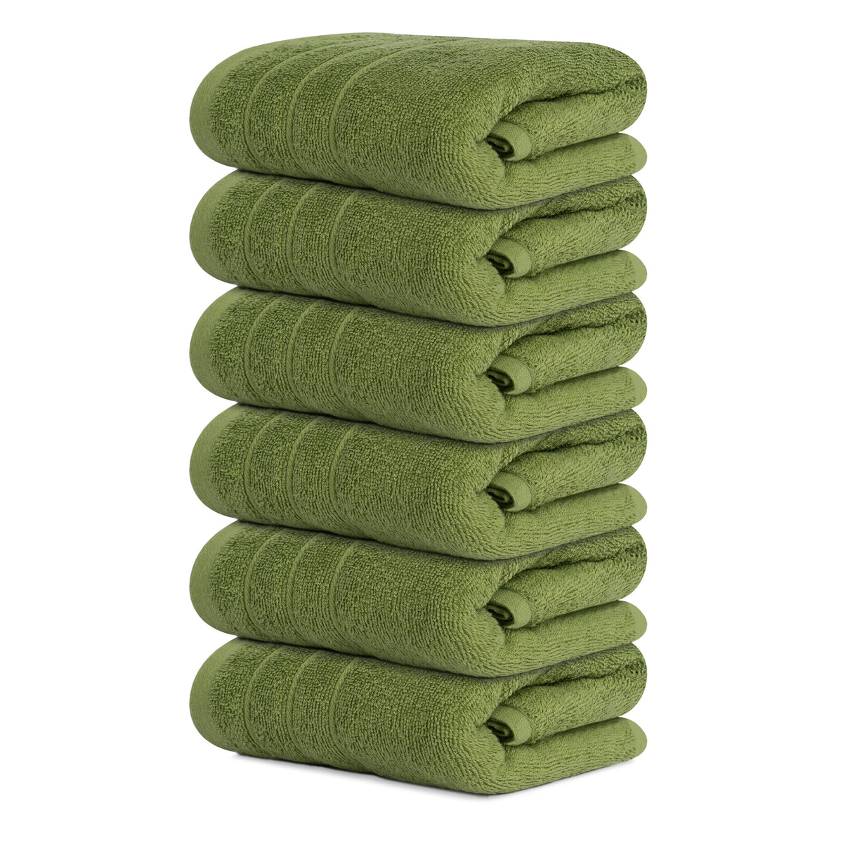 Tens Towels 6 Piece Hand Towels Set 16 x 28 Inches, Beige