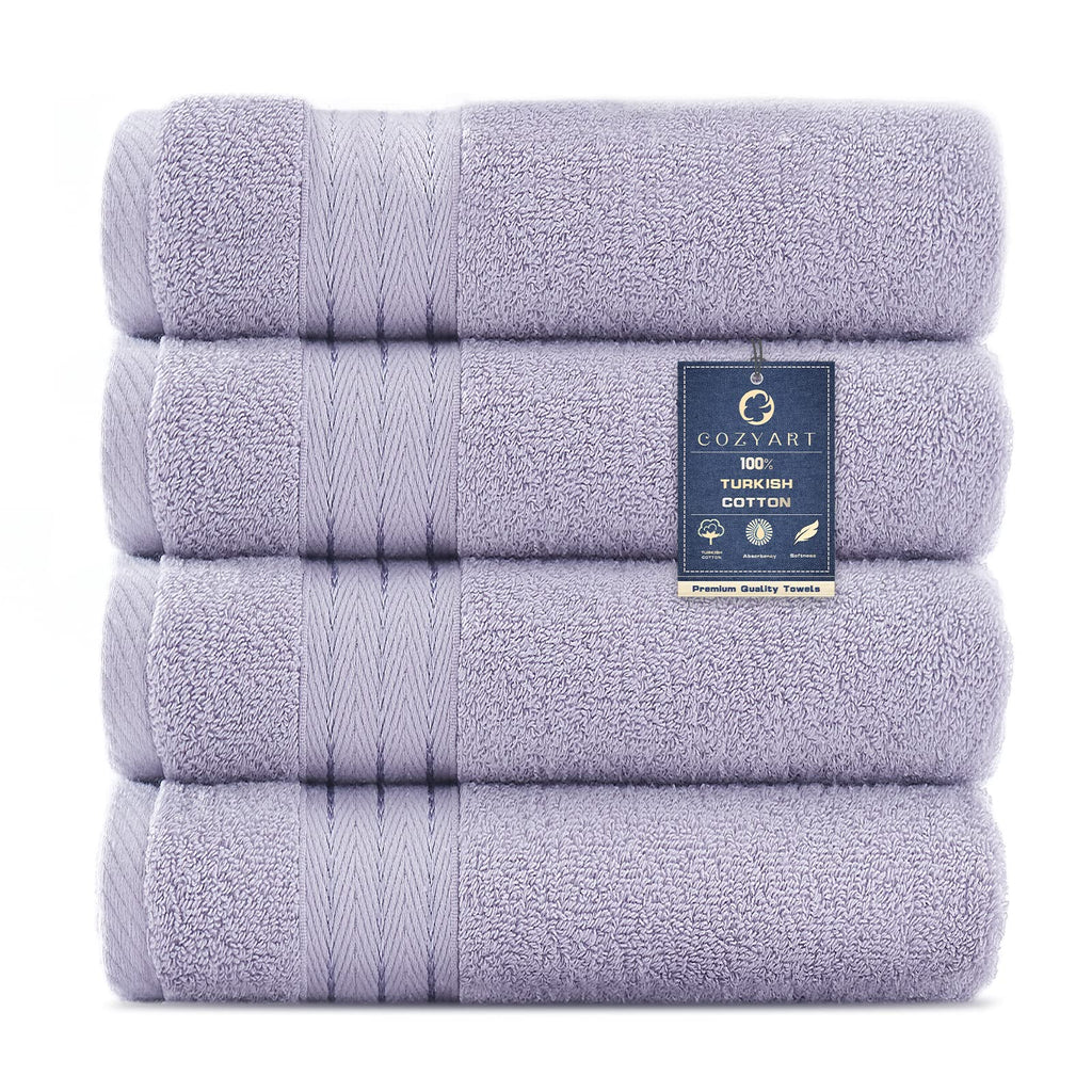 COZYART Luxury Bath Towel Set 6 Pcs, Burnt Orange 100% Turkish Cotton