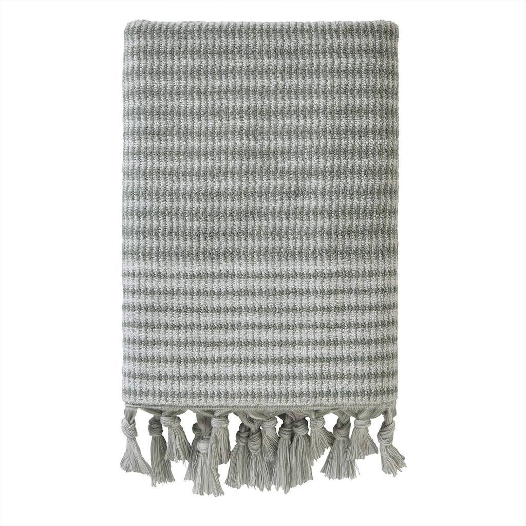 SKL Home Distressed Leaves Hand Towel Set-2pc, Turkish Cotton, Denim Blue