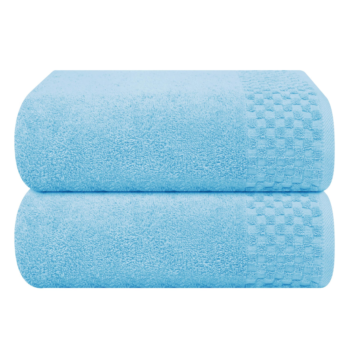 MyOwn Premium Cotton 6 Pack Towel Set for Bathroom, Contains 2 Bath Towels 28x55 inch, 2 Hand Towels 16x24 inch & 2 Wash Coths 12x12 inch, Ideal Everyday use, Compact & Lightweight - Black