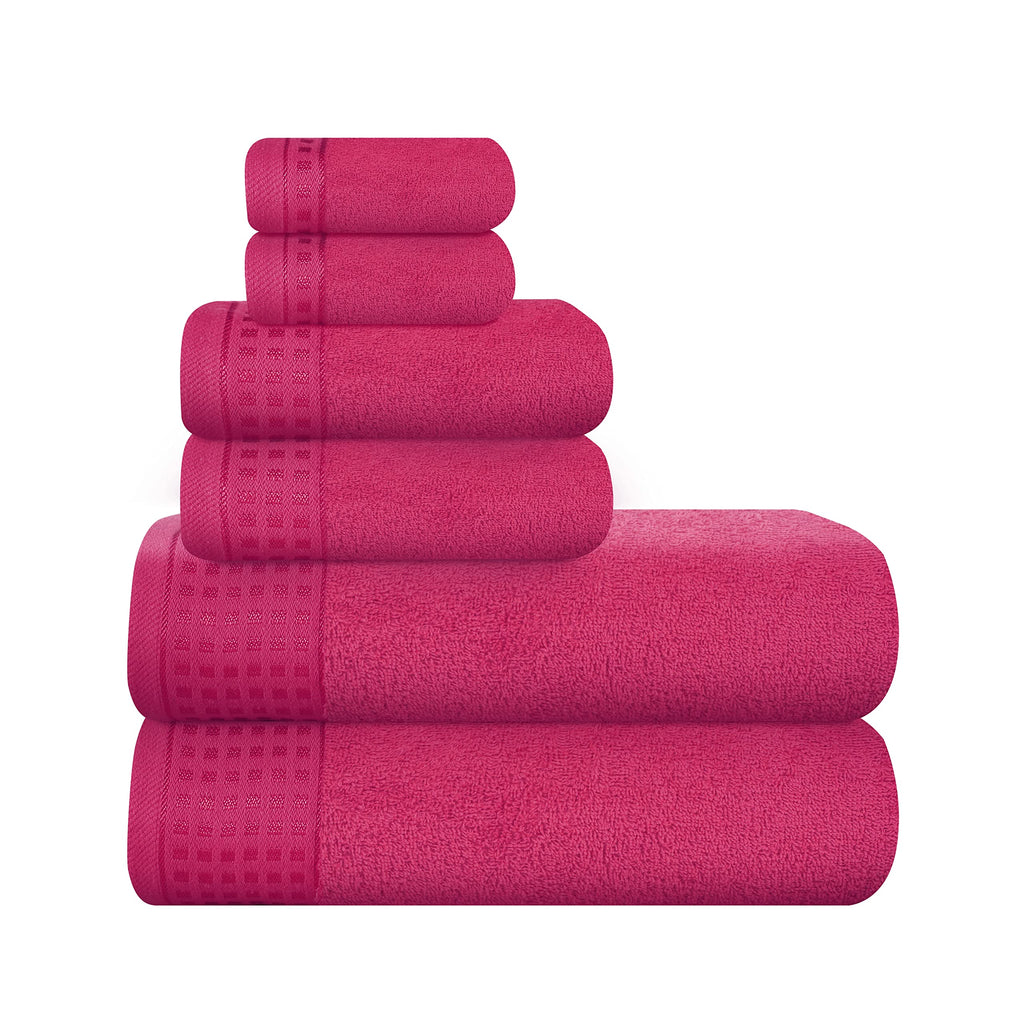 GLAMBURG 100% Cotton 2 Pack Oversized Bath Towel Set 28x55 Inches, Ultra Soft Highly Absorbant Compact Quickdry & Lightweight Large Bath Towels, Ideal for Gym Travel Camp Pool - Black