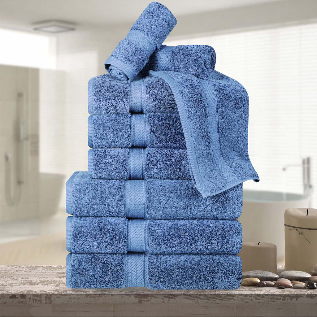 SUPERIOR Egyptian Cotton Plush & Absorbent, Hand Towel Set of 4, Cream