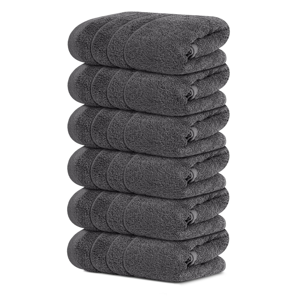 Tens Towels 6 Piece Hand Towels Set 16 x 28 Inches, Beige