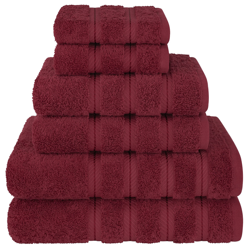 American Soft Linen 100% Cotton Luxury Turkish Towels, 6 Piece Towel Set