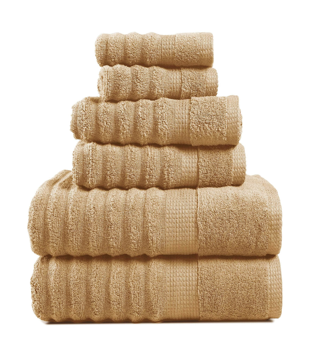 LANE LINEN Bath Towel Set Absorbent Quick Dry 100% Cotton - Wishful Mauve