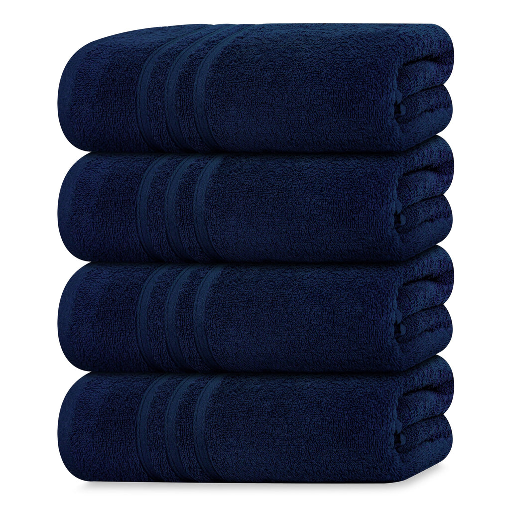 Tens Towels 4 Piece Bath Towels 27x54 Inches, Sky Blue