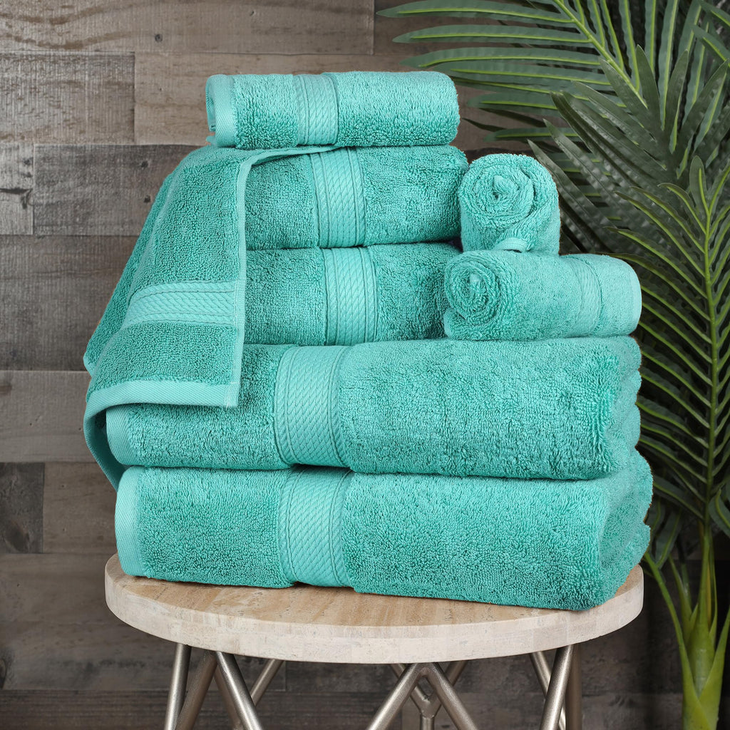 SUPERIOR Egyptian Cotton Plush & Absorbent, Hand Towel Set of 4, Cream