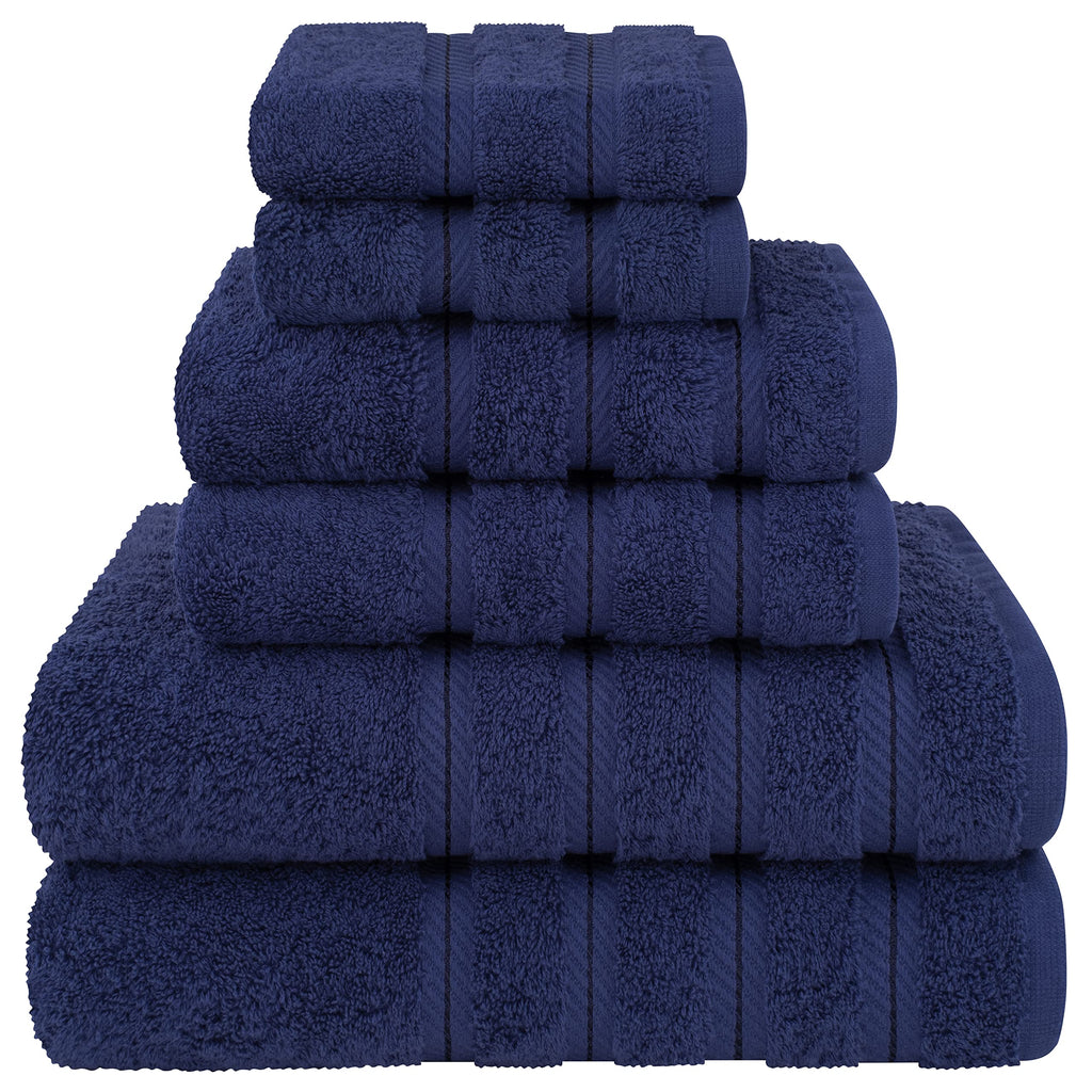 American Soft Linen 100% Cotton Luxury Turkish Towels, 6 Piece Towel Set