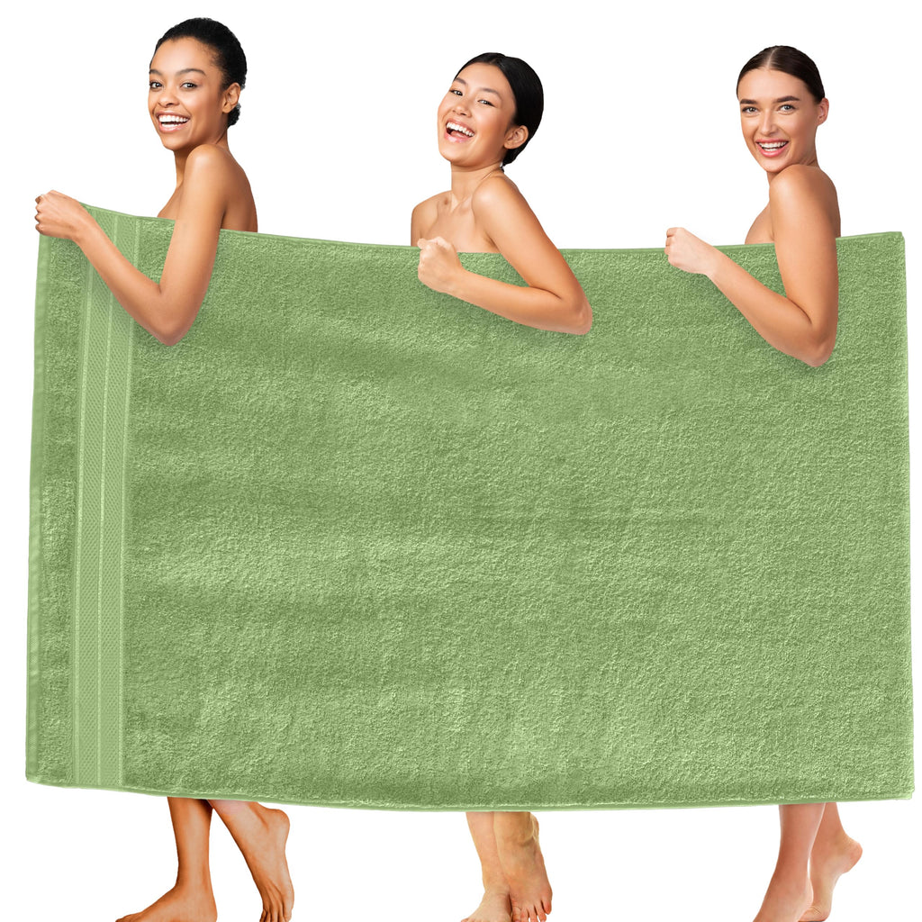 Elegant Comfort Luxury 6-Piece Towel Set, Premium Soft 100% Turkish Cotton, Three Line Popcorn Design 2 Bath Towels, 2 Hand Towels and 2 Washcloths Towel Set-Quick-Drying and Absorbent, Vibrant Orange