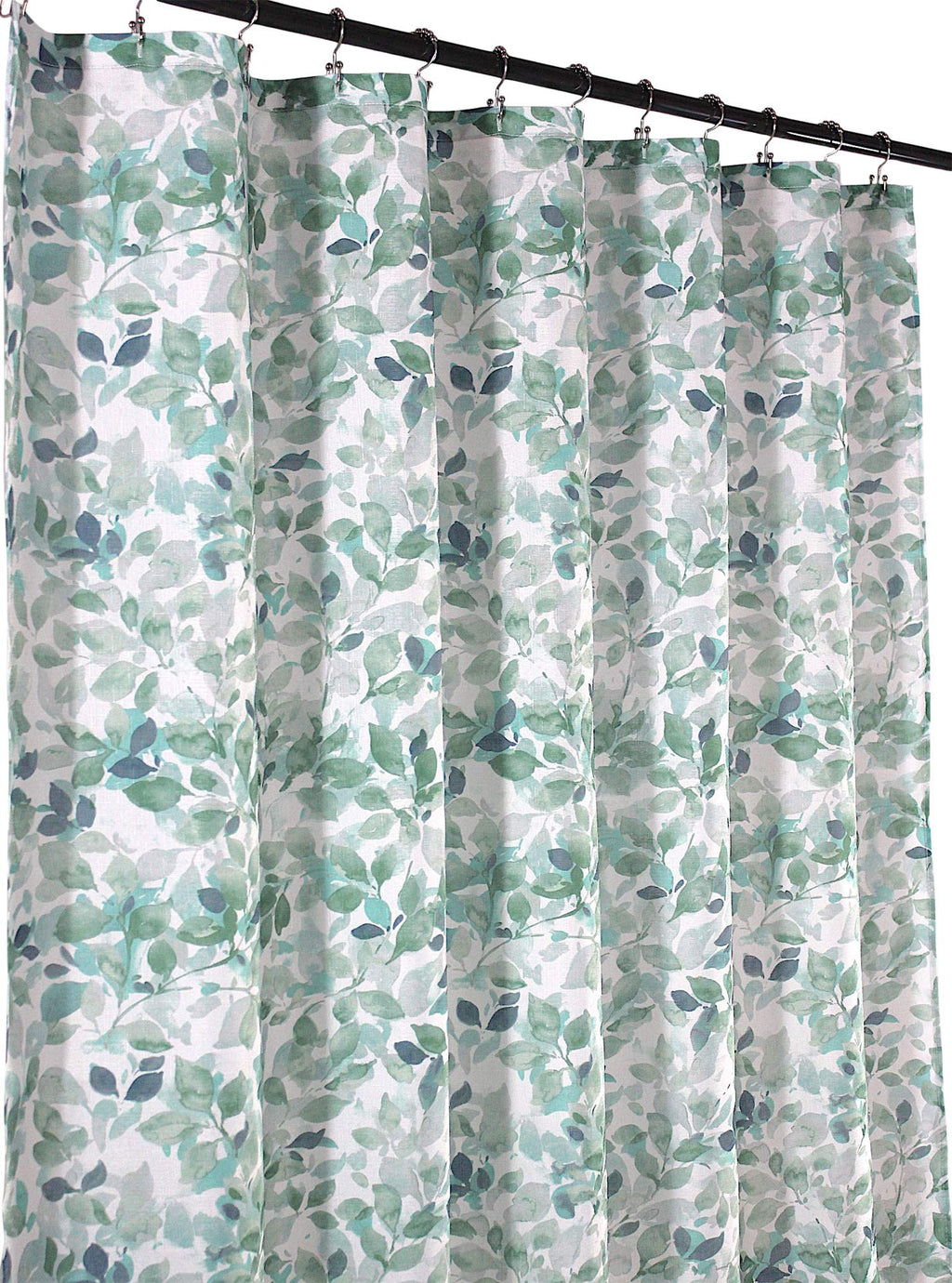 Blue Fabric Shower Curtain Modern Geometrical Blue Gray for Bathroom 72x72