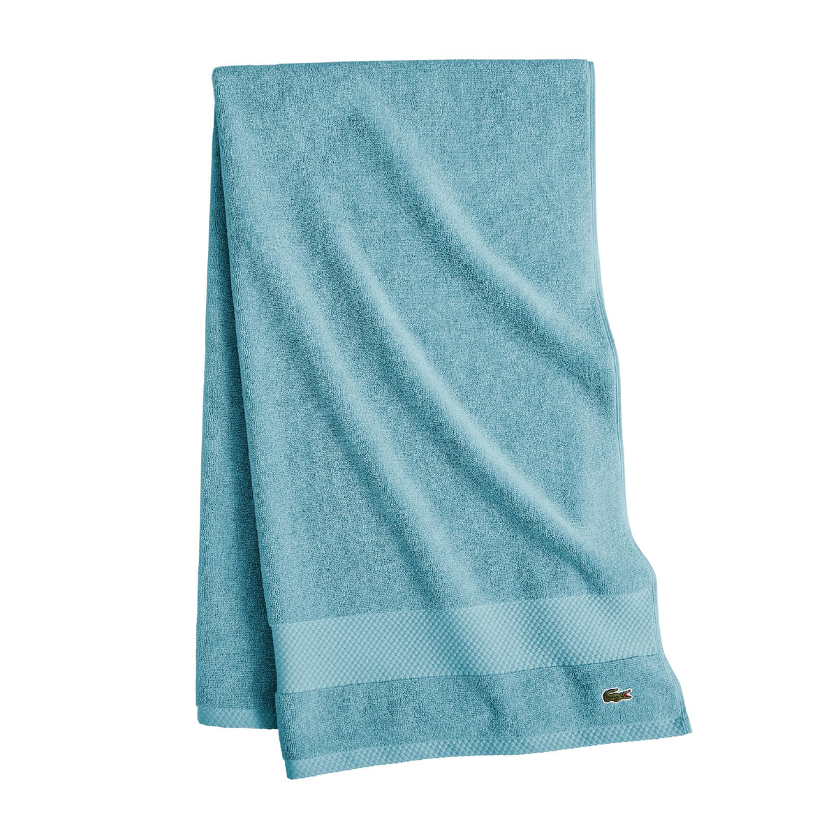 Lacoste Heritage 100% Supima Cotton Bath Towel 30" x 54", Celestial