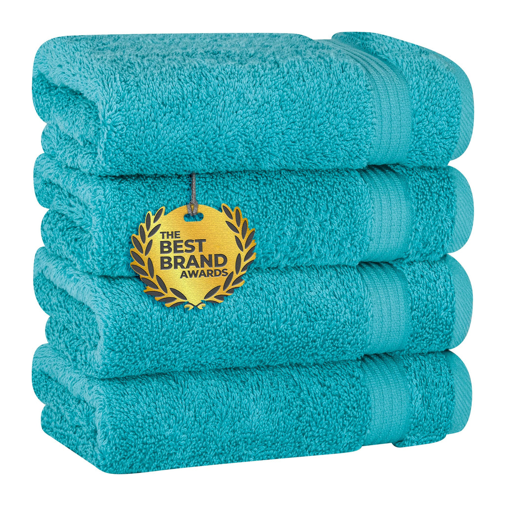 Cotton Paradise 100% Cotton Turkish Towel Set, Soft Absorbent Quick Dry, 6 Piece Towel Set, Navy Blue