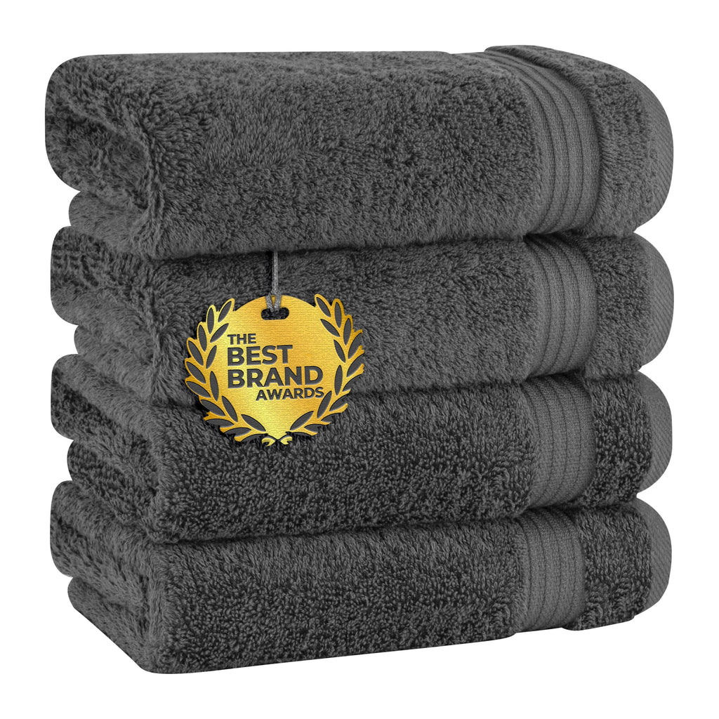 Cotton Paradise 100% Cotton Turkish Towel Set, Soft Absorbent Quick Dry, 6 Piece Towel Set, Navy Blue