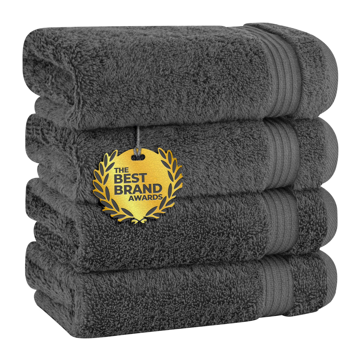Cotton Paradise 100% Cotton Turkish Towel Set, Soft Absorbent Quick Dry, 6 Piece Towel Set, Navy Blue