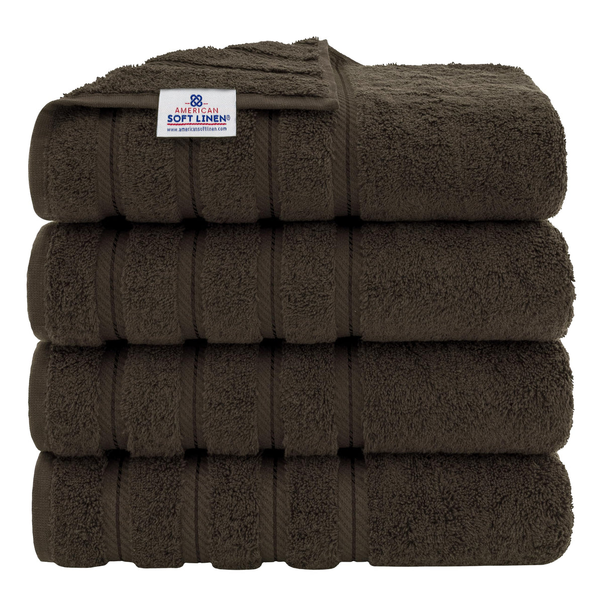 American Soft Linen 100% Cotton Luxury Turkish Towels, 6 Piece Towel Set