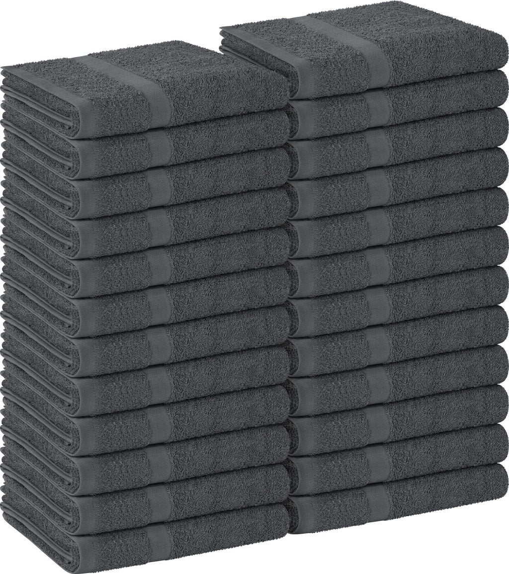 Utopia Towels Salon Towels, Pack of 12, 16x27 in, 100% Cotton, Grey
