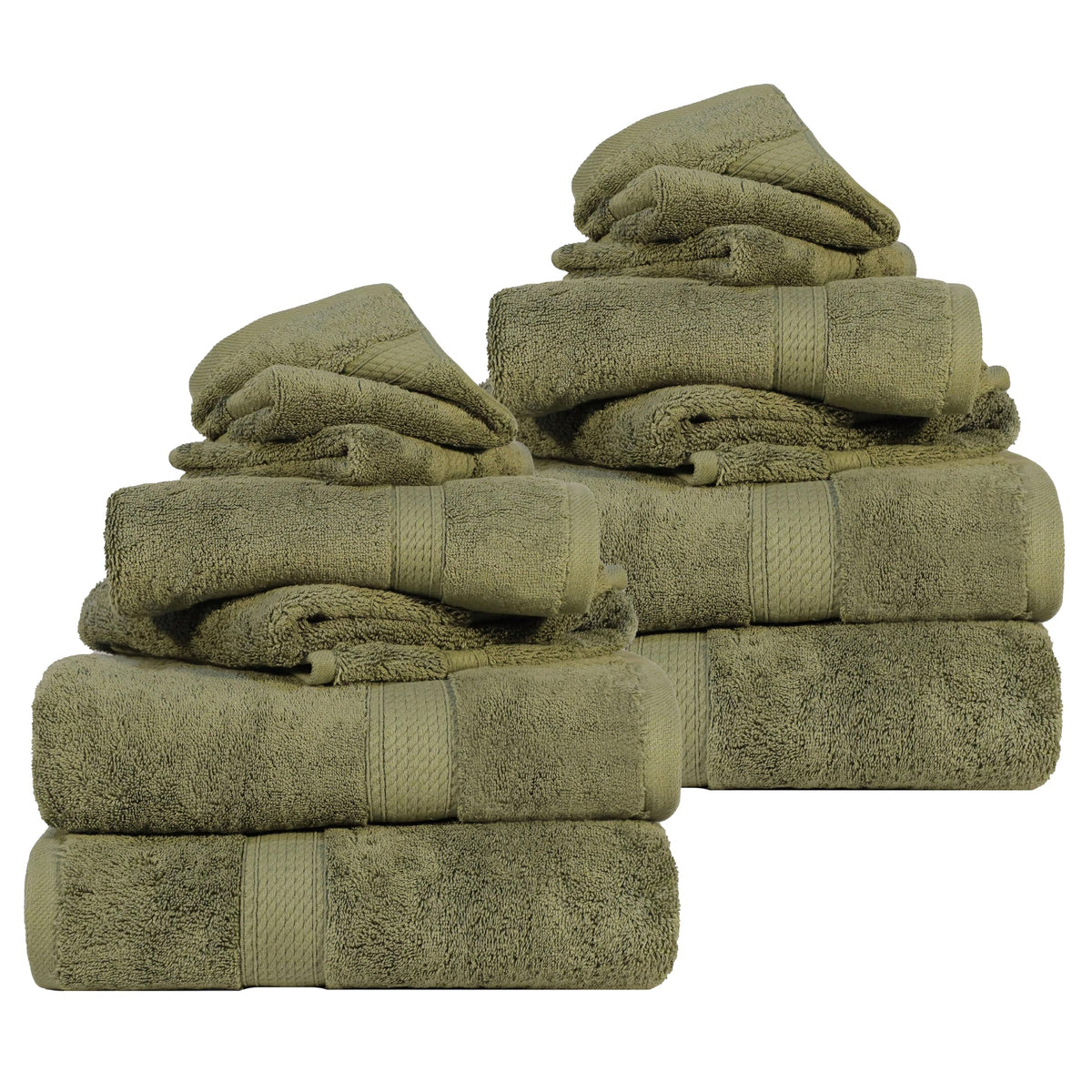 SUPERIOR Egyptian Cotton Plush & Absorbent, Hand Towel Set of 4, Cream