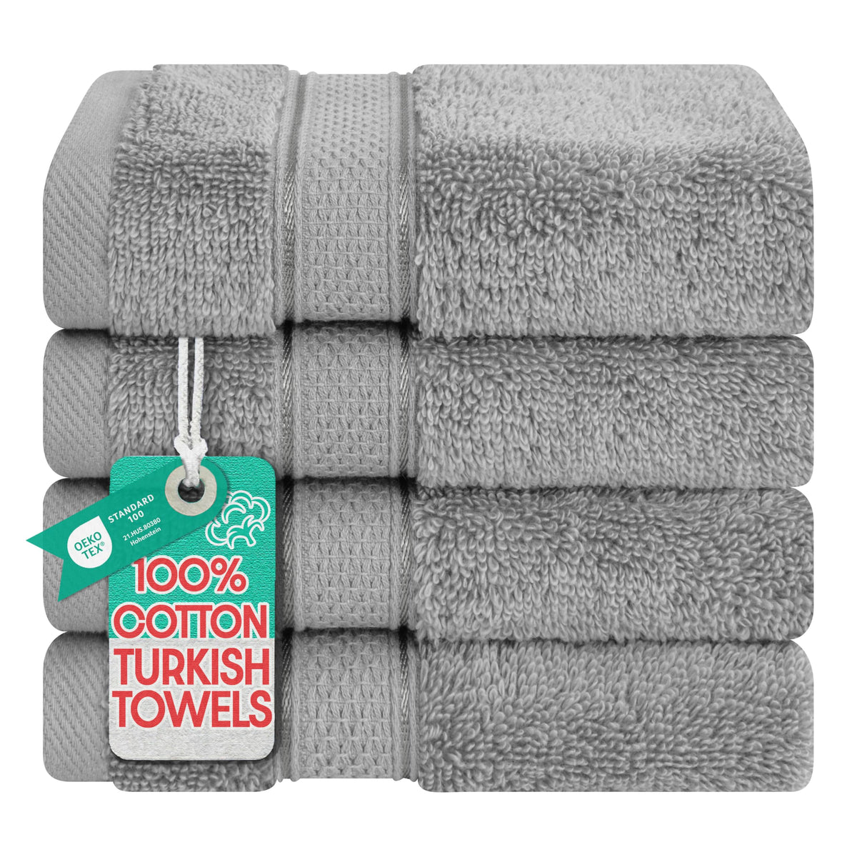 American Soft Linen Salem Turkish Bath Towel Set, 100% Cotton 600 GSM 6 Piece Towels for Bathroom, 2 Bath Towels 2 Hand Towels 2 Washcloths, Navy Blue