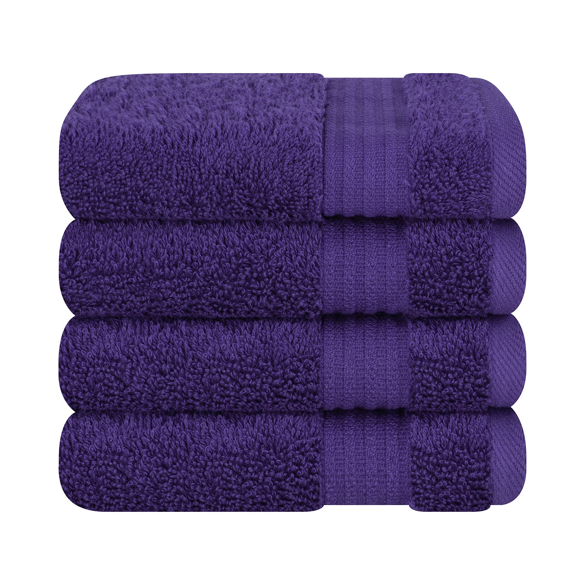 Cotton Paradise 100% Cotton Turkish Towel Set, Soft Absorbent Quick Dry, 6 Piece Towel Set, Navy Blue