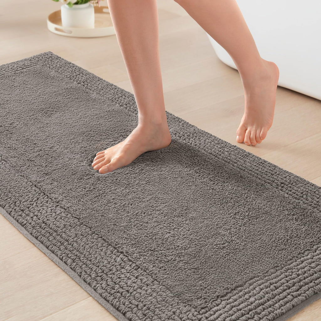 Madison Park Splendor Reversible 100% Cotton Bath Rug, 24 x 36, White