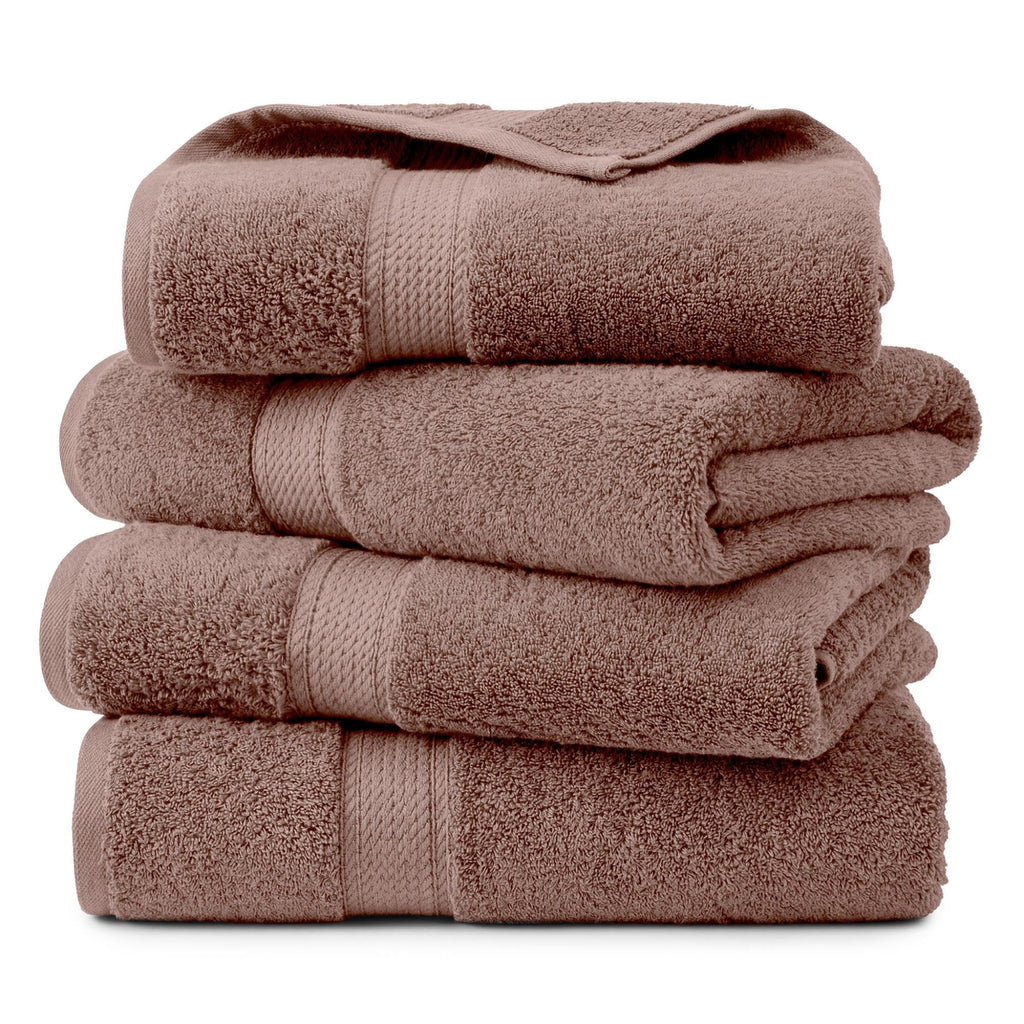 SUPERIOR Egyptian Cotton Plush & Absorbent, Hand Towel Set of 4, Cream