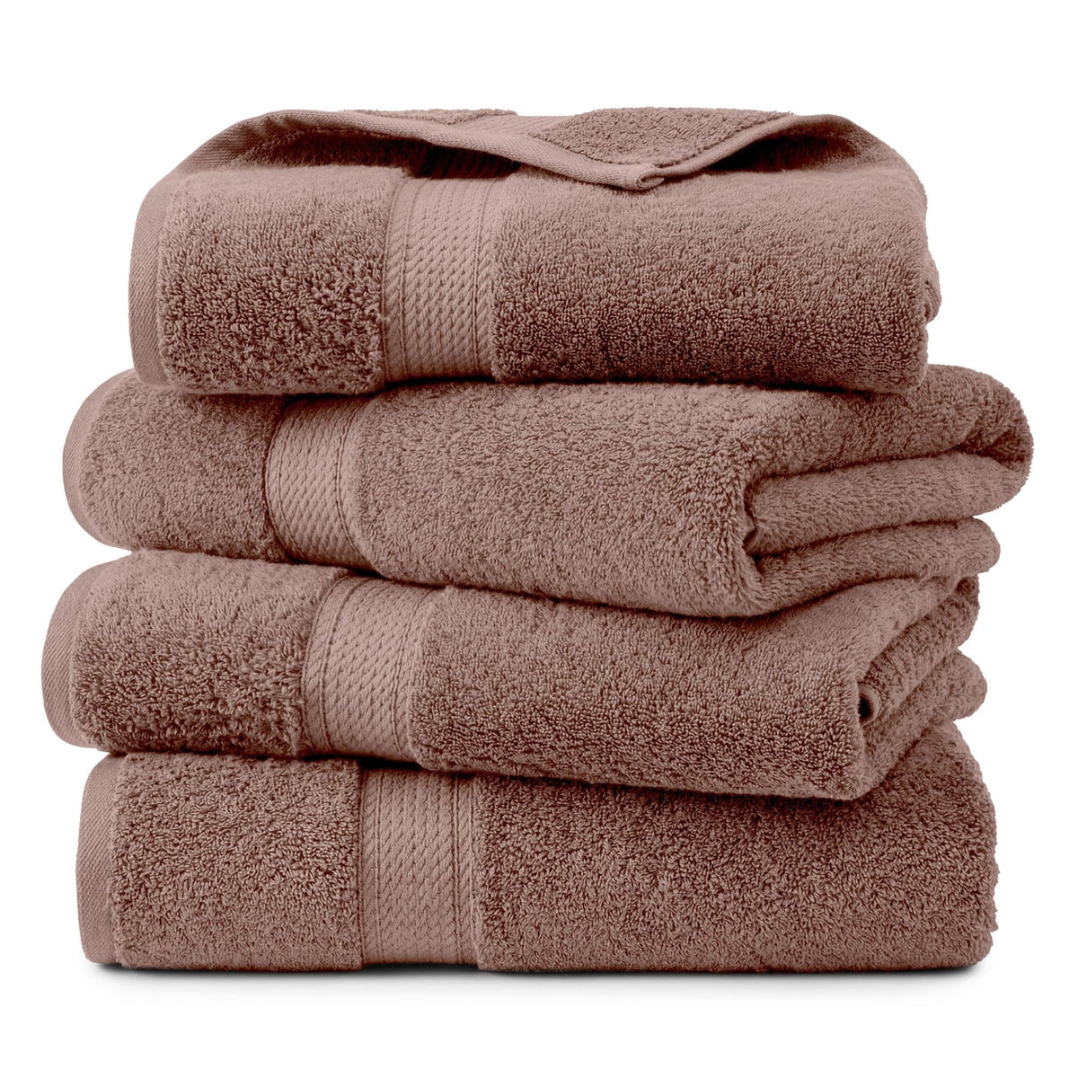 SUPERIOR Egyptian Cotton Plush & Absorbent, Hand Towel Set of 4, Cream