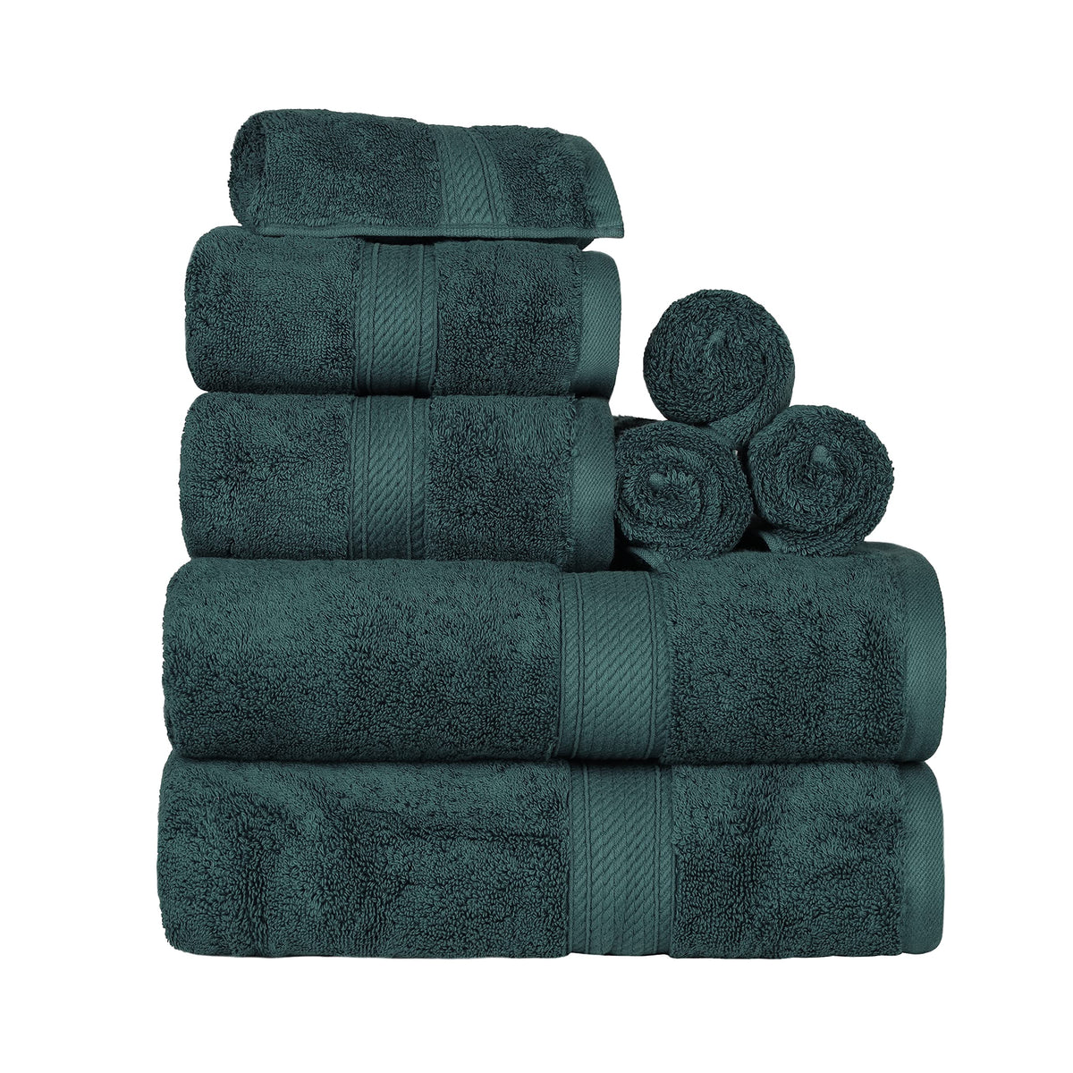 SUPERIOR Egyptian Cotton Plush & Absorbent, Hand Towel Set of 4, Cream