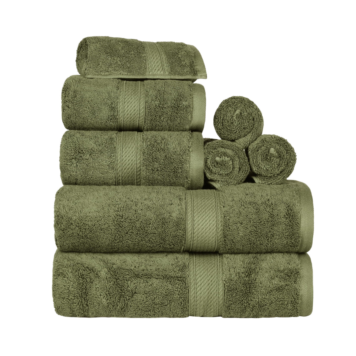 SUPERIOR Egyptian Cotton Plush & Absorbent, Hand Towel Set of 4, Cream